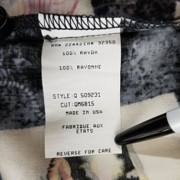 Quiksilver Qs Mens Xl Hawaiian Fish Rayon Button Up S/s Camp Shirt Made In Usa - Picture 10 of 12